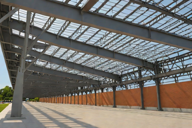 Pedestrian Overpass Truss Joint Expansion Bellows Weatherproofing across the Decatur-Federal Stadium Line
