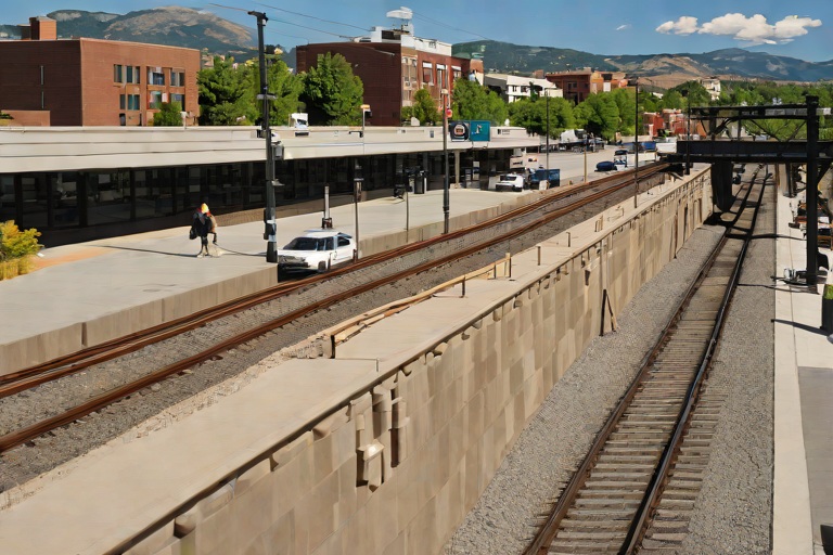 Retaining Wall Soil Nailing & Steep Slope Embankment Stabilization across the Littleton Downtown Station
