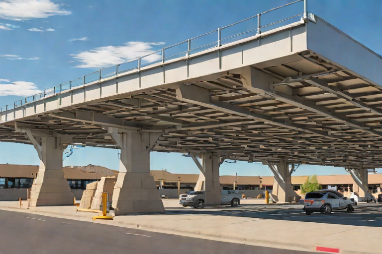 Pedestrian Overpass Truss Joint Expansion Bellows Weatherproofing across the I-25 South Commuter Bypass