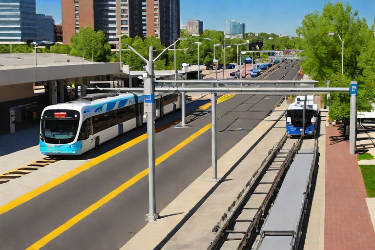 Bus Fleet Compressed Natural Gas (CNG) Fueling Safety Rails across the Colfax Avenue BRT Line