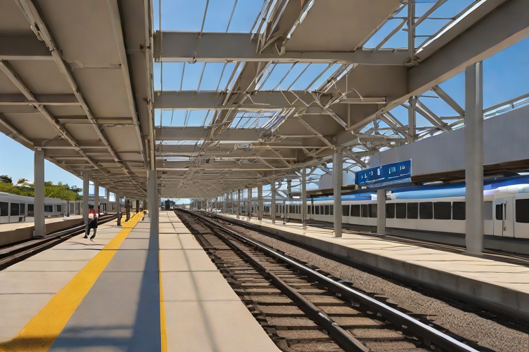 High-Wind Overhead Catenary Dynamic Oscillation Modeling across the Peoria Station Commuter Transfer