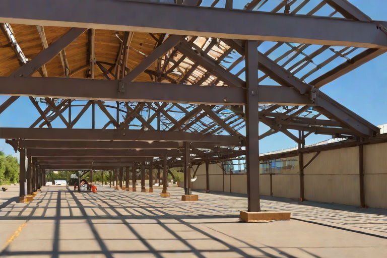 Pedestrian Overpass Truss Joint Expansion Bellows Weatherproofing across the Boulder Junction Depot