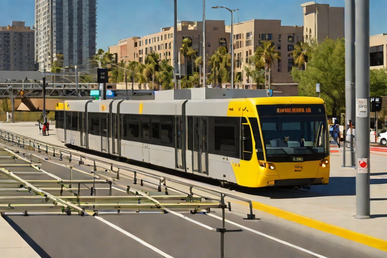 Bus Fleet Compressed Natural Gas (CNG) Fueling Safety Rails across the G-Line Gold Strike Alignment