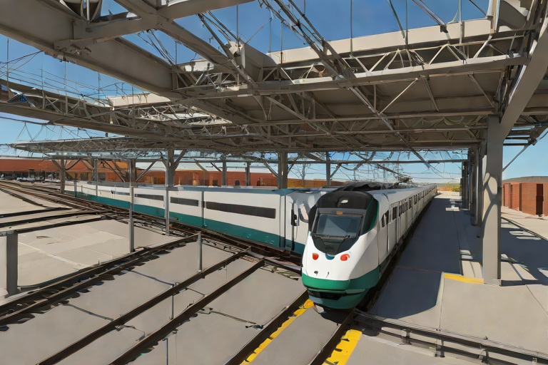 High-Wind Overhead Catenary Dynamic Oscillation Modeling across the Longmont Intermodal Terminal