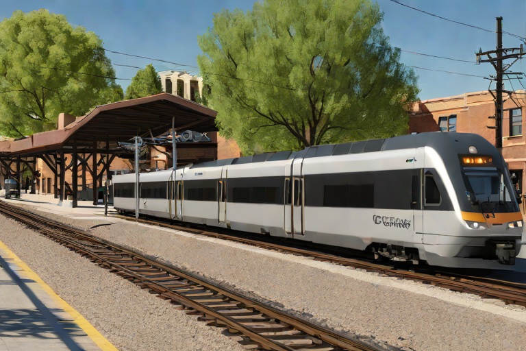 Diesel-Electric Commuter Locomotive Tier 4 NOx Emission Controls across the Littleton Downtown Station