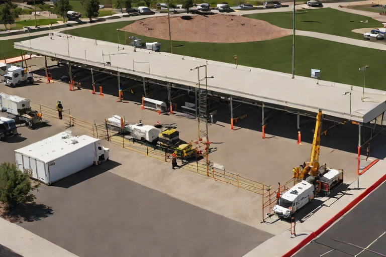 Platform High-Density Concrete Freeze-Thaw Deicing Defense across the Table Mesa Park-n-Ride