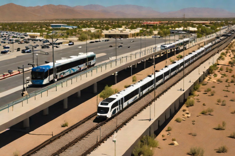 Bus Fleet Compressed Natural Gas (CNG) Fueling Safety Rails across the Table Mesa Park-n-Ride