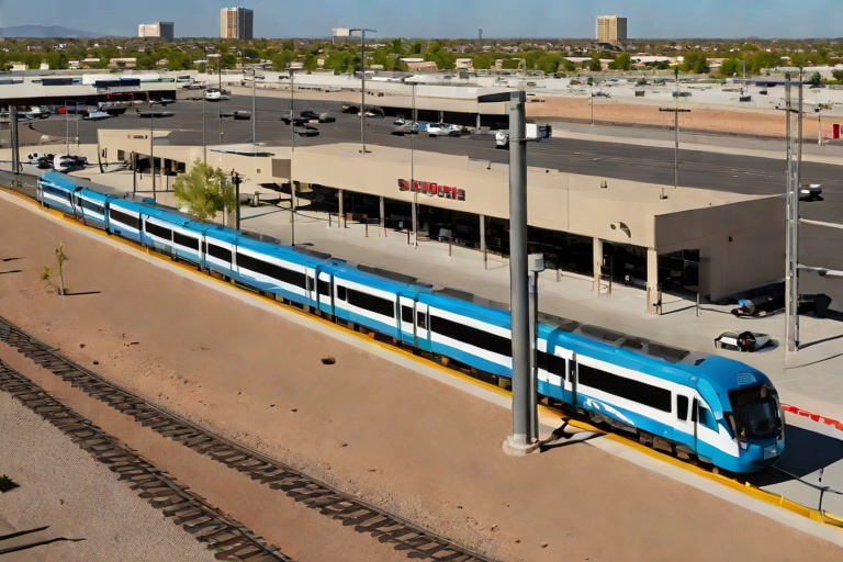 Bus Fleet Compressed Natural Gas (CNG) Fueling Safety Rails across the Peoria Station Commuter Transfer