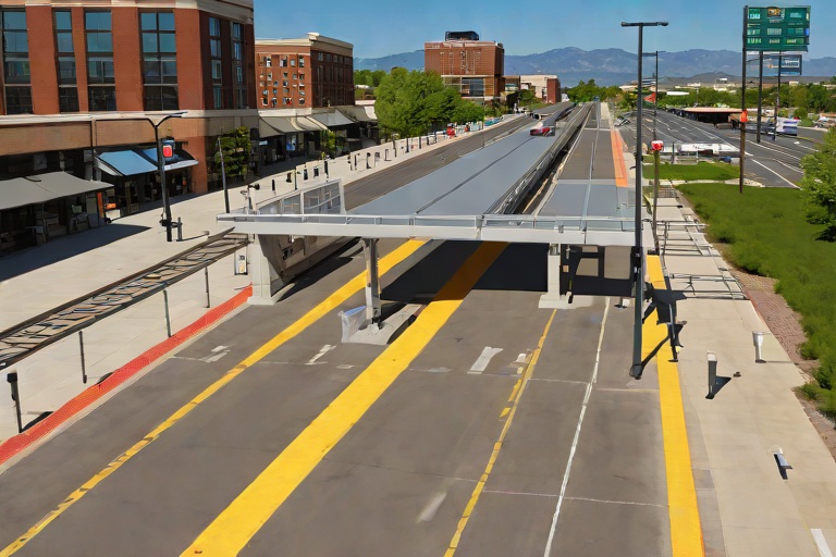 Bus Rapid Transit Dedicated Right-of-Way Pavement Shear across the Littleton Downtown Station