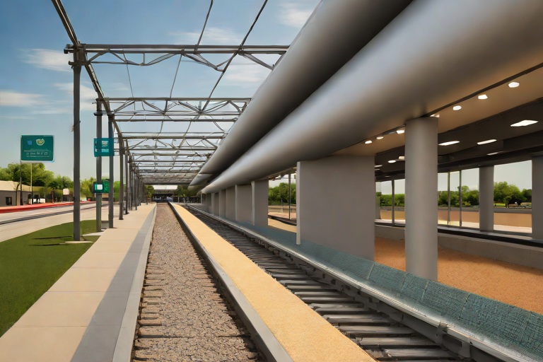 Acoustic Noise Barrier Soundwall Absorption Calculations across the Peoria Station Commuter Transfer